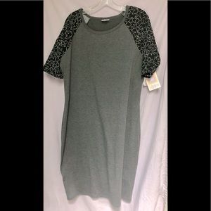 LuLaRoe Julia NWT grey and black size 2xl
